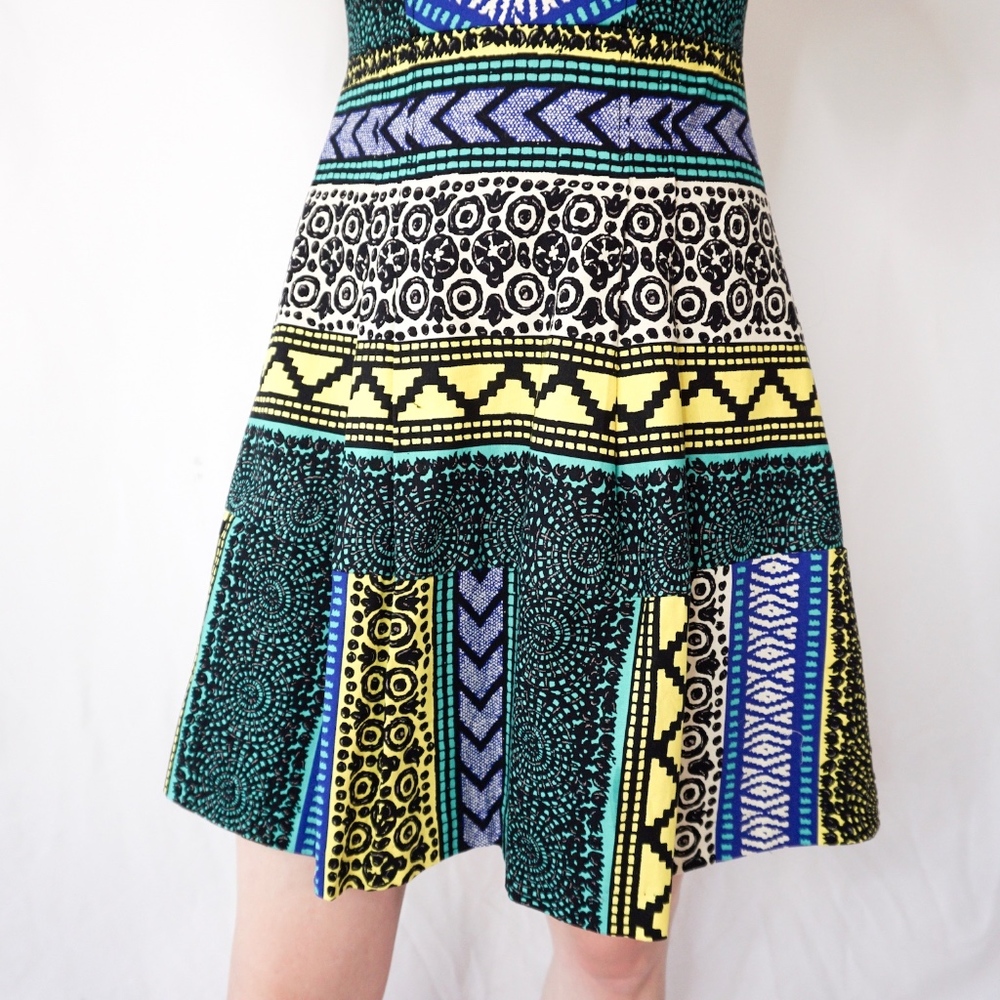 Plenty Tracy Reese Mixed Print Fit Flare Dress 390 - Picture 8 of 8